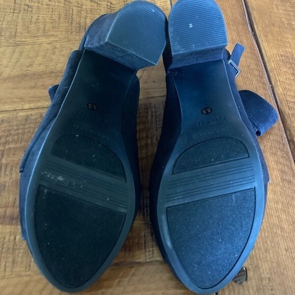 Bar III Nerisa Black Faux Suede Velvet High Heel Peep Toe Sandal Shoe Size 8.5 - Picture 10 of 14